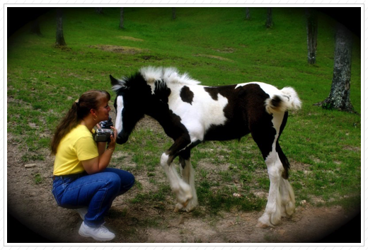 Cutie with her new mom. 