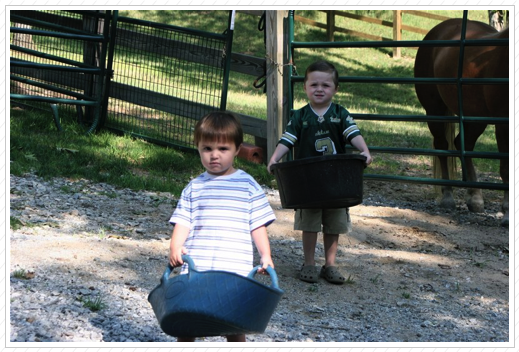 Emmy and the boys.