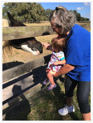 With Grandma.