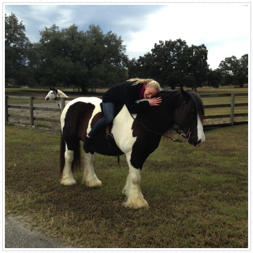 Annie (also from New Zealand) riding Essy. Annie (also from New Zealand) riding Essy.